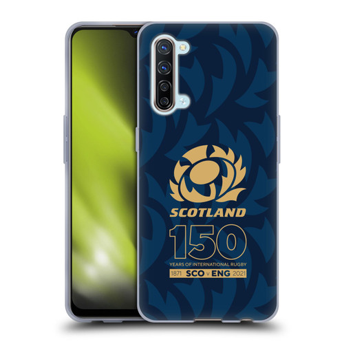 Scotland Rugby 150th Anniversary Thistle Soft Gel Case for OPPO Find X2 Lite 5G