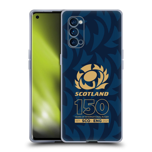 Scotland Rugby 150th Anniversary Thistle Soft Gel Case for OPPO Reno 4 Pro 5G