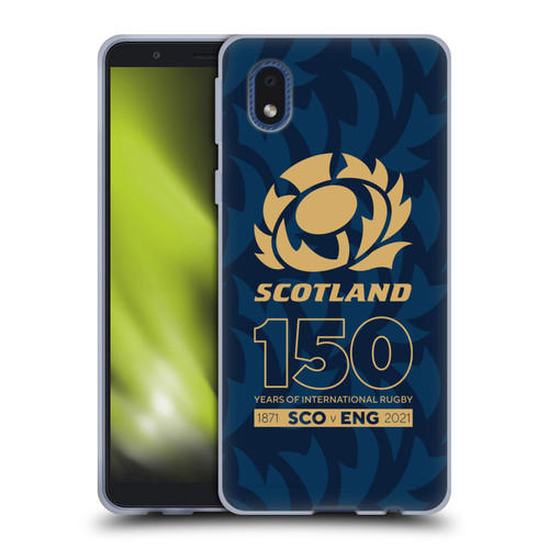Scotland Rugby 150th Anniversary Thistle Soft Gel Case for Samsung Galaxy A01 Core (2020)