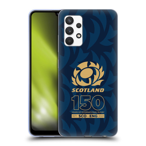 Scotland Rugby 150th Anniversary Thistle Soft Gel Case for Samsung Galaxy A32 (2021)