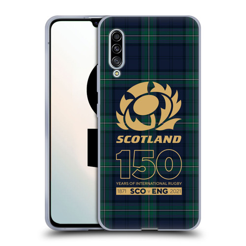 Scotland Rugby 150th Anniversary Tartan Soft Gel Case for Samsung Galaxy A90 5G (2019)