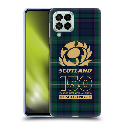 Scotland Rugby 150th Anniversary Tartan Soft Gel Case for Samsung Galaxy M53 (2022)