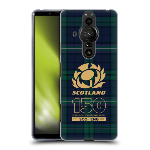 Scotland Rugby 150th Anniversary Tartan Soft Gel Case for Sony Xperia Pro-I
