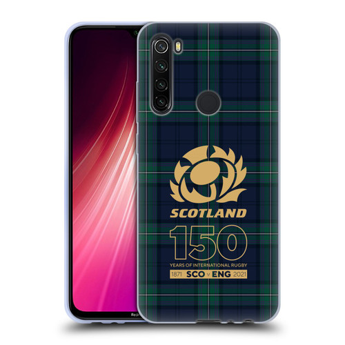 Scotland Rugby 150th Anniversary Tartan Soft Gel Case for Xiaomi Redmi Note 8T