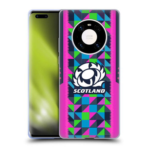 Scotland Rugby 2023/24 Crest Kit Neon Training Soft Gel Case for Huawei Mate 40 Pro 5G