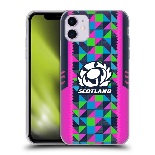 Scotland Rugby 2023/24 Crest Kit Neon Training Soft Gel Case for Apple iPhone 11