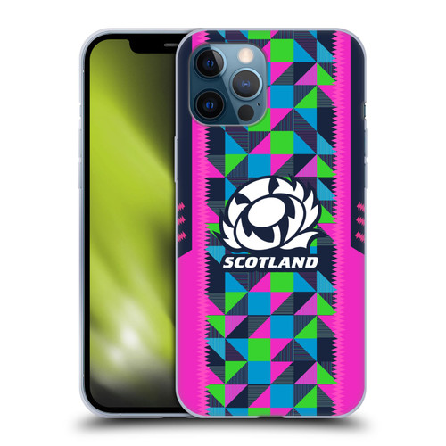 Scotland Rugby 2023/24 Crest Kit Neon Training Soft Gel Case for Apple iPhone 12 Pro Max