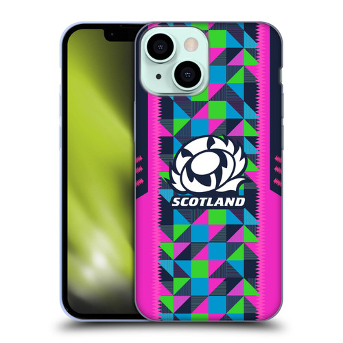 Scotland Rugby 2023/24 Crest Kit Neon Training Soft Gel Case for Apple iPhone 13 Mini