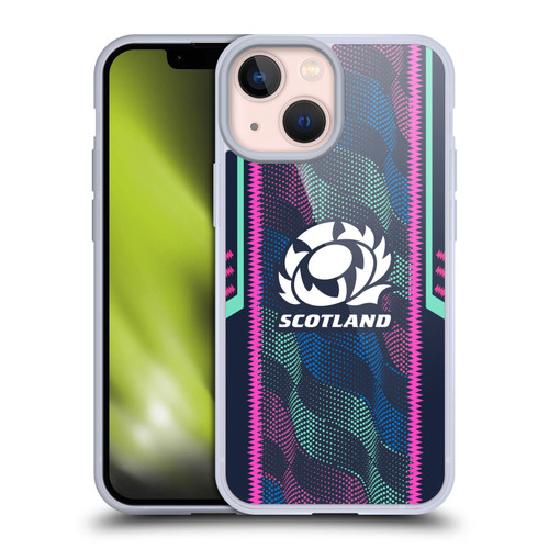 Scotland Rugby 2023/24 Crest Kit Wave Training Soft Gel Case for Apple iPhone 13 Mini