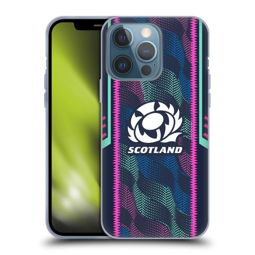 Scotland Rugby 2023/24 Crest Kit Wave Training Soft Gel Case for Apple iPhone 13 Pro