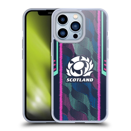 Scotland Rugby 2023/24 Crest Kit Wave Training Soft Gel Case for Apple iPhone 13 Pro