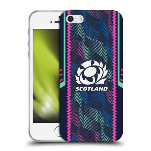 Scotland Rugby 2023/24 Crest Kit Wave Training Soft Gel Case for Apple iPhone 5 / 5s / iPhone SE 2016