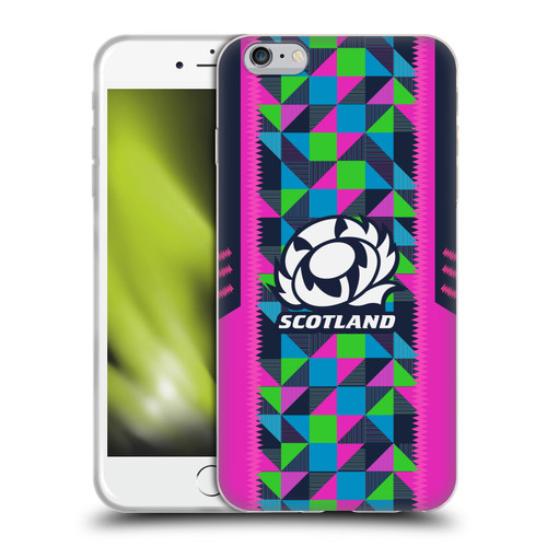 Scotland Rugby 2023/24 Crest Kit Neon Training Soft Gel Case for Apple iPhone 6 Plus / iPhone 6s Plus