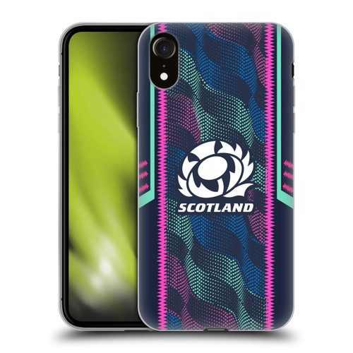 Scotland Rugby 2023/24 Crest Kit Wave Training Soft Gel Case for Apple iPhone XR