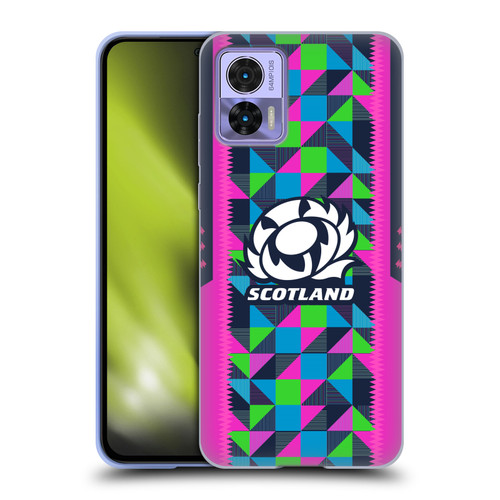 Scotland Rugby 2023/24 Crest Kit Neon Training Soft Gel Case for Motorola Edge 30 Neo 5G
