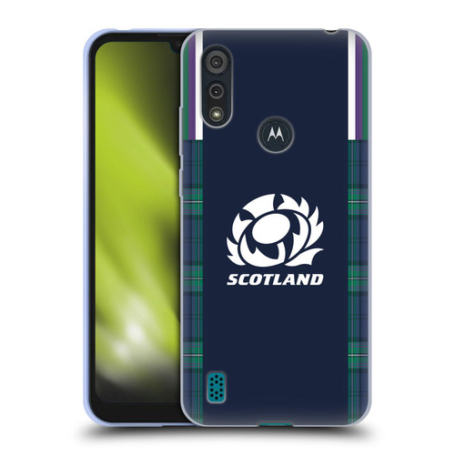 Scotland Rugby 2023/24 Crest Kit Home Soft Gel Case for Motorola Moto E6s (2020)