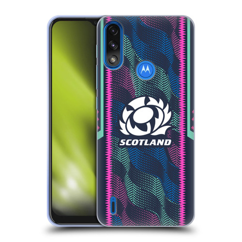Scotland Rugby 2023/24 Crest Kit Wave Training Soft Gel Case for Motorola Moto E7 Power / Moto E7i Power