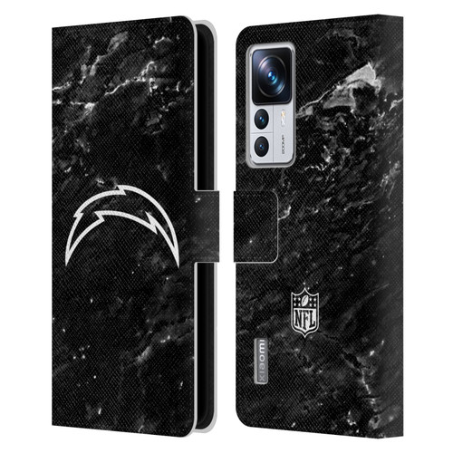NFL Los Angeles Chargers Artwork Marble Leather Book Wallet Case Cover For Xiaomi 12T Pro