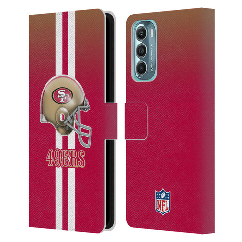 NFL San Francisco 49Ers Logo Helmet Leather Book Wallet Case Cover For Motorola Moto G Stylus 5G (2022)