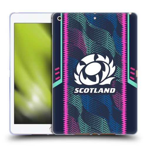 Scotland Rugby 2023/24 Crest Kit Wave Training Soft Gel Case for Apple iPad 10.2 2019/2020/2021