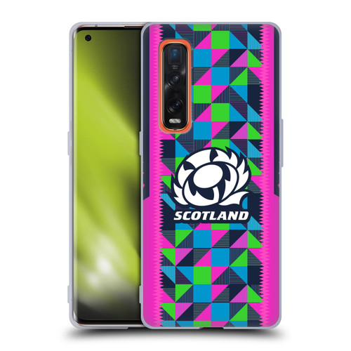 Scotland Rugby 2023/24 Crest Kit Neon Training Soft Gel Case for OPPO Find X2 Pro 5G