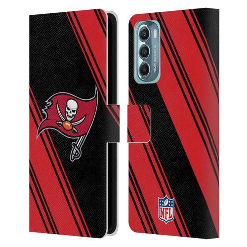 NFL Tampa Bay Buccaneers Artwork Stripes Leather Book Wallet Case Cover For Motorola Moto G Stylus 5G (2022)
