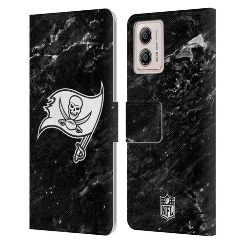 NFL Tampa Bay Buccaneers Artwork Marble Leather Book Wallet Case Cover For Motorola Moto G53 5G