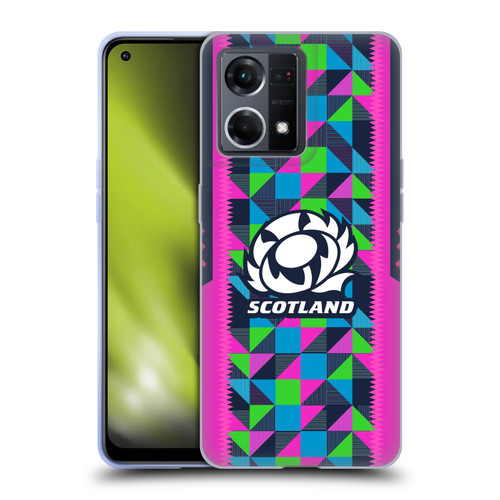 Scotland Rugby 2023/24 Crest Kit Neon Training Soft Gel Case for OPPO Reno8 4G