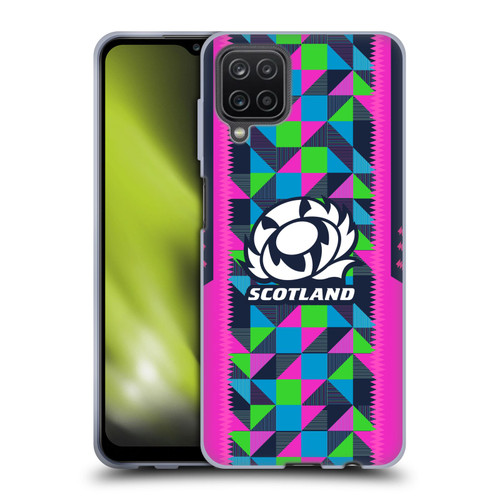 Scotland Rugby 2023/24 Crest Kit Neon Training Soft Gel Case for Samsung Galaxy A12 (2020)