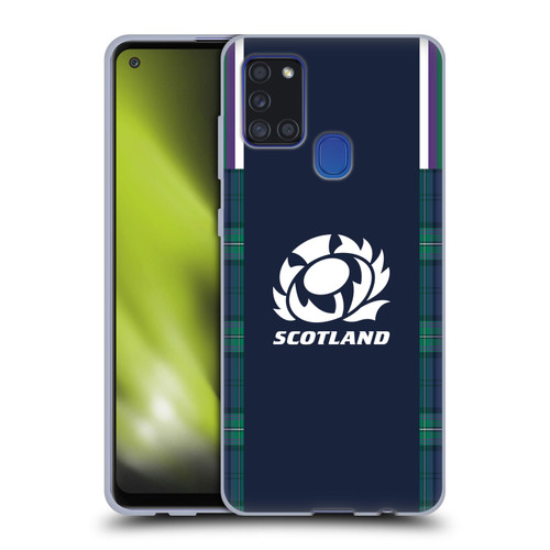Scotland Rugby 2023/24 Crest Kit Home Soft Gel Case for Samsung Galaxy A21s (2020)