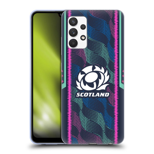 Scotland Rugby 2023/24 Crest Kit Wave Training Soft Gel Case for Samsung Galaxy A32 (2021)