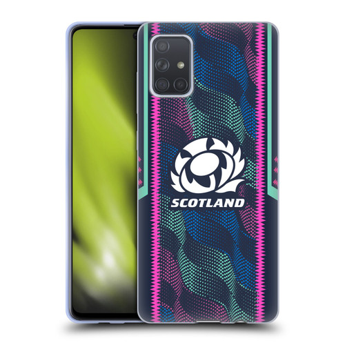 Scotland Rugby 2023/24 Crest Kit Wave Training Soft Gel Case for Samsung Galaxy A71 (2019)