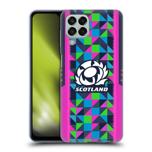 Scotland Rugby 2023/24 Crest Kit Neon Training Soft Gel Case for Samsung Galaxy M33 (2022)