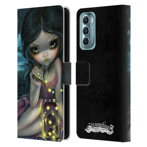 Strangeling Art Fireflies in Summer Leather Book Wallet Case Cover For Motorola Moto G Stylus 5G (2022)
