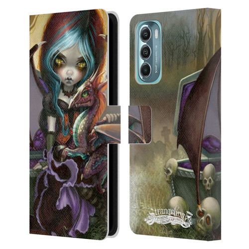 Strangeling Dragon Vampire Fairy Leather Book Wallet Case Cover For Motorola Moto G Stylus 5G (2022)