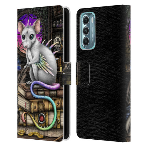 Sarah Richter Animals Alchemy Magic Rat Leather Book Wallet Case Cover For Motorola Moto G Stylus 5G (2022)