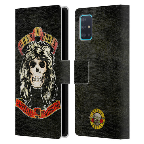 Guns N' Roses Vintage Adler Leather Book Wallet Case Cover For Samsung Galaxy A51 (2019)