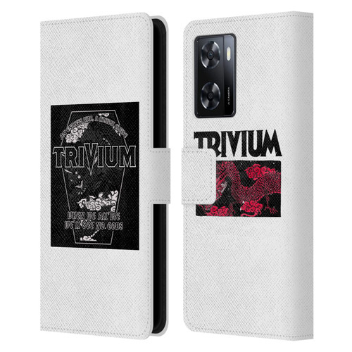 Trivium Graphics Double Dragons Leather Book Wallet Case Cover For OPPO A57s