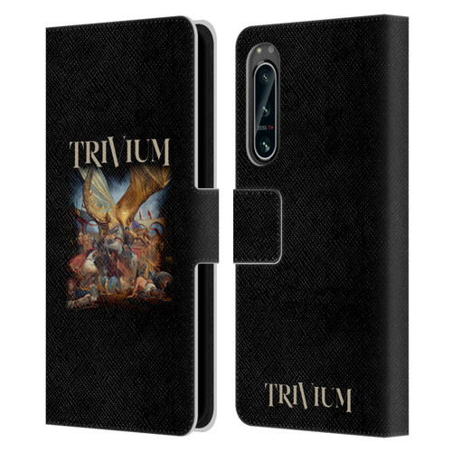 Trivium Graphics In The Court Of The Dragon Leather Book Wallet Case Cover For Sony Xperia 5 IV