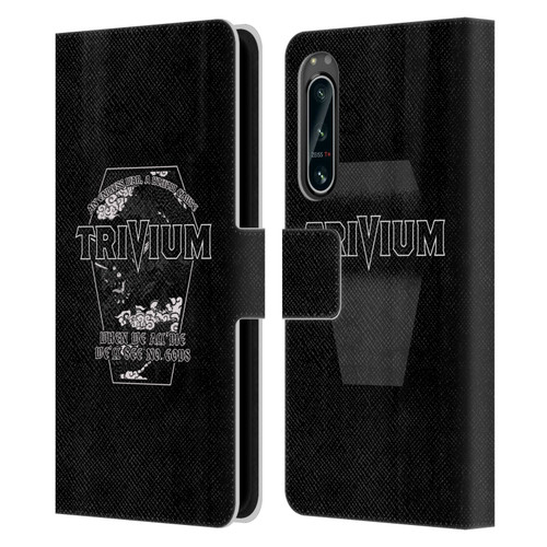 Trivium Graphics No Gods Leather Book Wallet Case Cover For Sony Xperia 5 IV
