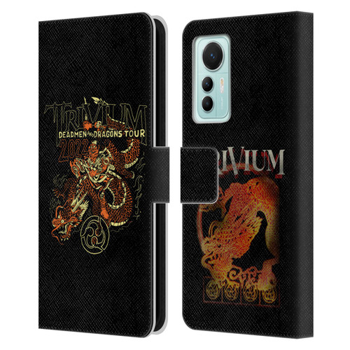 Trivium Graphics Deadmen And Dragons Leather Book Wallet Case Cover For Xiaomi 12 Lite