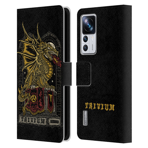 Trivium Graphics Big Dragon Leather Book Wallet Case Cover For Xiaomi 12T Pro