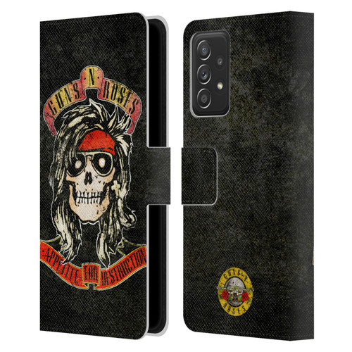 Guns N' Roses Vintage McKagan Leather Book Wallet Case Cover For Samsung Galaxy A53 5G (2022)