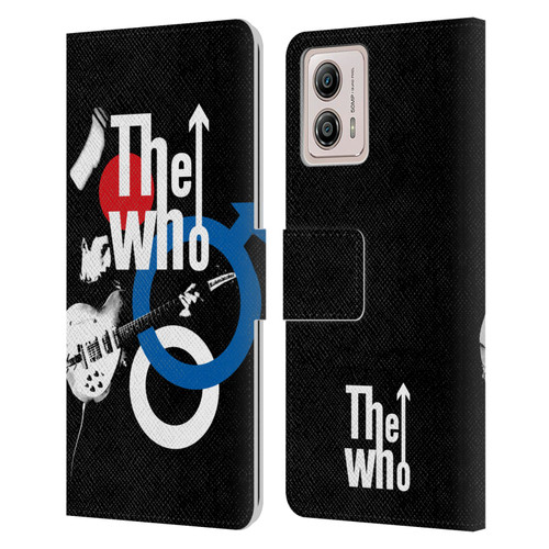 The Who Band Art Maximum R&B Leather Book Wallet Case Cover For Motorola Moto G53 5G