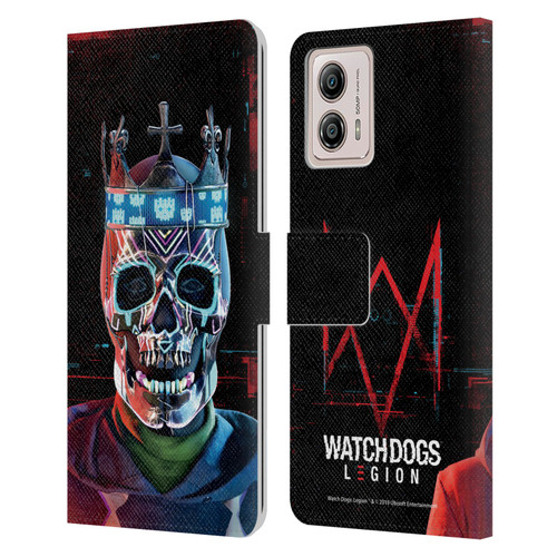 Watch Dogs Legion Key Art Ded Sec Leather Book Wallet Case Cover For Motorola Moto G53 5G