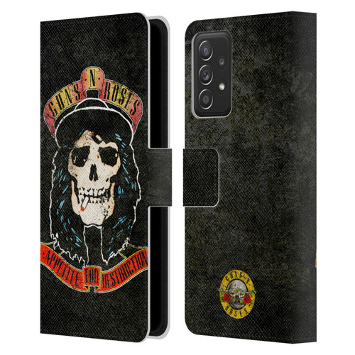 Guns N' Roses Vintage Stradlin Leather Book Wallet Case Cover For Samsung Galaxy A53 5G (2022)