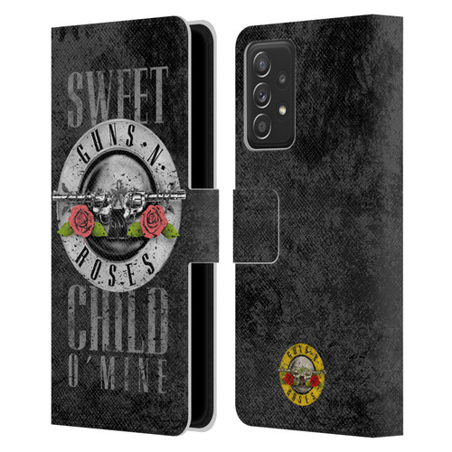 Guns N' Roses Vintage Sweet Child O' Mine Leather Book Wallet Case Cover For Samsung Galaxy A53 5G (2022)