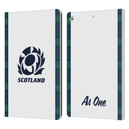 Scotland Rugby 2023/24 Crest Kit Away Leather Book Wallet Case Cover For Apple iPad 10.2 2019/2020/2021