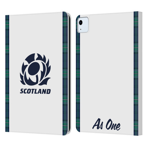 Scotland Rugby 2023/24 Crest Kit Away Leather Book Wallet Case Cover For Apple iPad Air 11 2020/2022/2024