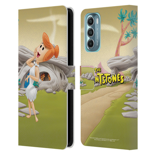 The Flintstones Characters Wilma Flintstones Leather Book Wallet Case Cover For Motorola Moto G Stylus 5G (2022)